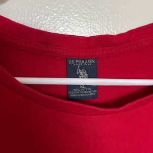 red polo tee
